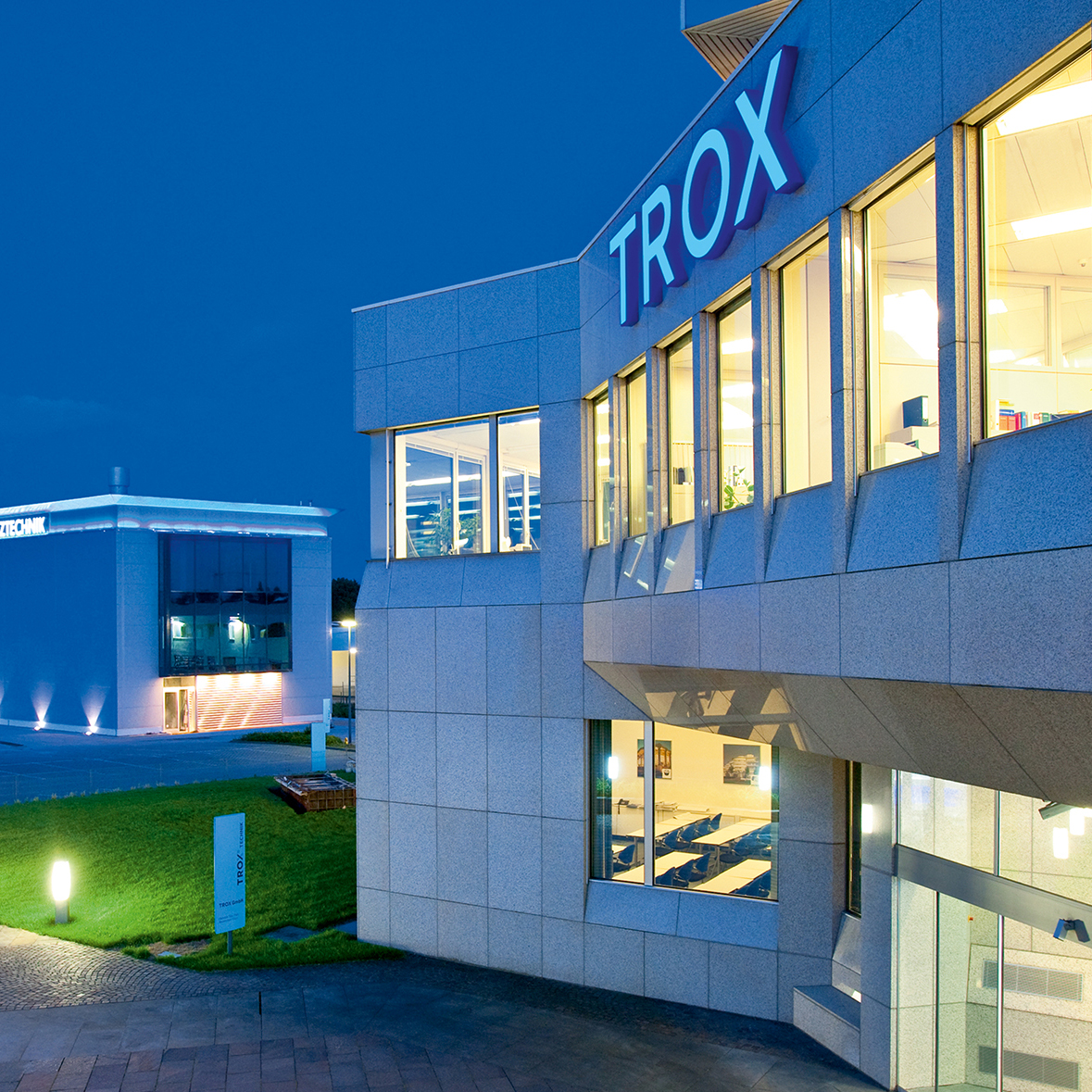 Gebäudeansicht der Trox GmbH
